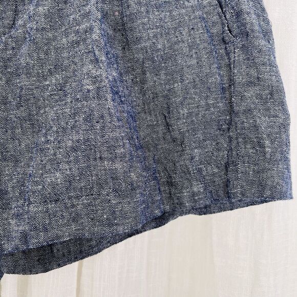 Calvin Klein Charcoal Gray Linen Blend Womens Shorts Size 2 Summer Festival - Picture 3 of 7